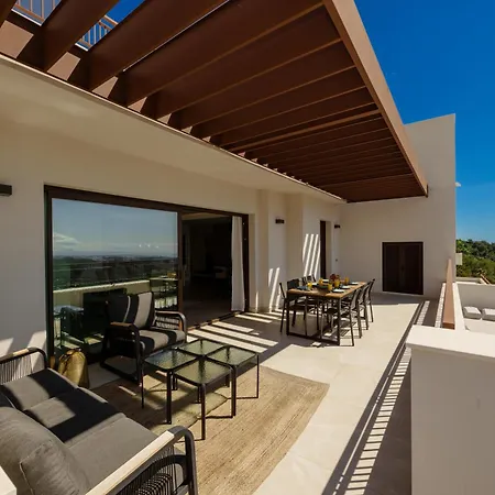 Apartment Modern Penthouse With Two Terraces, Jacuzzi And Sea, And Mountain Views, In Almazara Hills *